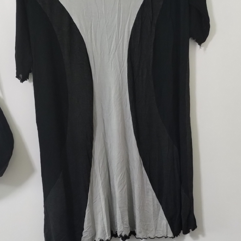 Black and Gray Colorblock Dress
